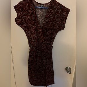Gently used. XL Bobeau red and black wrap dress from Nordstrom Rack.